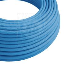 Cabo Elétrico Revestido Tecido Encapado 10 Metros Cor Azul Cabo Elétrico Revestido Tecido Encapado 10 Metros Cor Azul