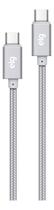 Cabo ELG PRATA USB Tipo C Reforçado 1 Mt. 3A/15W - TC2TCBS Cabo ELG PRATA USB Tipo C Reforçado 1 Mt. 3A/15W - TC2TCBS
