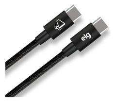 Cabo Elg Preto Usb-C Para Usb-C - Tc60B Cabo Elg Preto Usb-C Para Usb-C - Tc60B