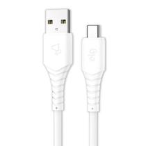 Cabo ELG USB Tipo-C Emborrachado 1,2m TC12W - Branco