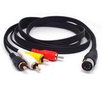 Cabo ELNONE DIN de 5 pinos para 4 RCA, adaptador de áudio de 1,5 m Cabo ELNONE DIN de 5 pinos para 4 RCA, adaptador de áudio de 1,5 m