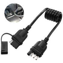 Cabo em espiral de extensão de reboque Seamaka de 4 vias, plano de 1 m Cabo em espiral de extensão de reboque Seamaka de 4 vias, plano de 1 m