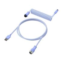 Cabo em Espiral para Teclado HyperX USB-C para USB-A, 1.20m, Roxo Claro - 6J682AA