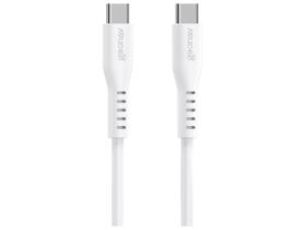 Cabo Em Silicone Flexível Usbc Para Usbc 100w 1,5m Com Organizador Branco Geonav Cabo Em Silicone Flexível Usbc Para Usbc 100w 1,5m Com Organizador Branco Geonav