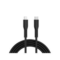 Cabo em silicone USB-C para Lightning Geonav Preto