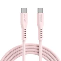 Cabo em Silicone USB-C para USB-C Geonav ESC06SPK Rosa