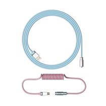 Cabo Enrolado Akko Aviator Sakura Pink Tokyo Usb C P/Teclado