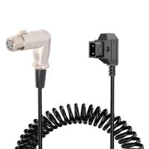 Cabo Espiral de Alimentação D-Tap para XLR 4-Pin Reto