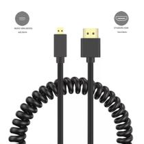 Cabo Espiral HDMI x Micro-HDMI 2.0 4K Alta Velocidade 30cm Cabo Espiral HDMI x Micro-HDMI 2.0 4K Alta Velocidade 30cm