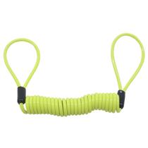 Cabo Espiral Lembrete Trava Disco Amarelo Fluorescente