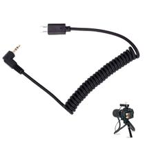 Cabo Espiral USB-C para P2 3.5mm Áudio Câmera Microfone