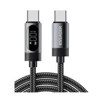 Cabo Essager Tipo C Para Tipo C De 100W 2m Carregamento Rápido Para iPhone 16 15 Samsung Huawei