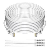 Cabo Ethernet Adoreen Cat 6 150 pés/45 m branco de alta velocidade