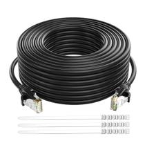 Cabo Ethernet Adoreen Cat 6 25 pés/7,6 m de alta velocidade preto