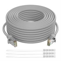 Cabo Ethernet Adoreen Cat 6 30 pés/9 m cinza de alta velocidade