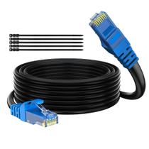 Cabo Ethernet Adoreen Cat 6 Outdoor 10 Gbps 10 m preto +25 gravatas Cabo Ethernet Adoreen Cat 6 Outdoor 10 Gbps 10 m preto +25 gravatas