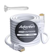 Cabo Ethernet Adoreen Cat 6 Outdoor 23m branco para câmera POE Cabo Ethernet Adoreen Cat 6 Outdoor 23m branco para câmera POE