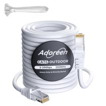 Cabo Ethernet Adoreen Cat 6 Outdoor 250 pés branco com garantia de 2 anos
