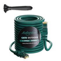 Cabo Ethernet Adoreen Cat 6 Outdoor 300 pés verde impermeável
