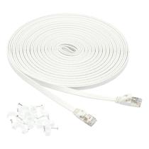 Cabo Ethernet Amazon Basics Cat7 RJ45 (9m) - Branco