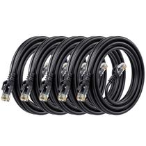 Cabo Ethernet ANLINK Cat6 5 unidades 3 m preto RJ45