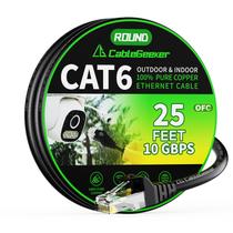 Cabo Ethernet Cat 6 CableGeeker 7,5 m 10 Gbps de cobre puro Cabo Ethernet Cat 6 CableGeeker 7,5 m 10 Gbps de cobre puro