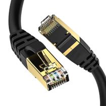 Cabo Ethernet Cat8 De Alta Velocidade 40Gbps 2000MHz 26AWG Cabo De Rede LAN Para Modem Roteador