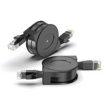 Cabo Ethernet CNCOB retrátil Cat6 1,8 m, pacote com 2 unidades para laptop