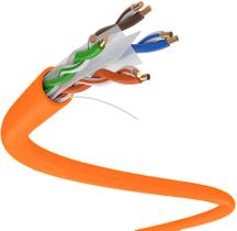 Cabo Ethernet DRIPSTONE CAT6 305m 23AWG UTP 550MHz Laranja