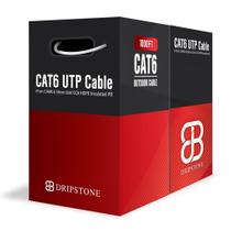 Cabo Ethernet DRIPSTONE Cat6 Revestimento PE impermeável 305m
