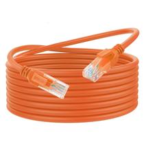 Cabo Ethernet Dutevolns Liquid Silicone Cat 6 15 pés laranja Cabo Ethernet Dutevolns Liquid Silicone Cat 6 15 pés laranja