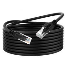 Cabo Ethernet Dutevolns Liquid Silicone Cat 6 15 pés preto Cabo Ethernet Dutevolns Liquid Silicone Cat 6 15 pés preto
