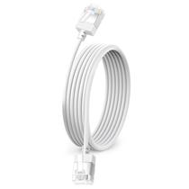 Cabo Ethernet Dutevolns Ultra Slim Cat 6 25 pés branco Cabo Ethernet Dutevolns Ultra Slim Cat 6 25 pés branco