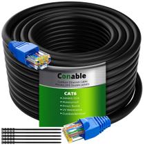 Cabo Ethernet Externo Conable Cat6 à Prova D'Água - 150 Pés