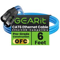 Cabo Ethernet GearIt blindado CAT6 Ethercon 1,8 m azul