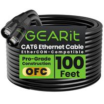 Cabo Ethernet GearIt Blindado CAT6 Ethercon 30m Preto Cabo Ethernet GearIt Blindado CAT6 Ethercon 30m Preto
