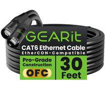 Cabo Ethernet GearIt Blindado CAT6 Ethercon 30m Preto Cabo Ethernet GearIt Blindado CAT6 Ethercon 30m Preto