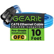 Cabo Ethernet GearIt Blindado CAT6 Ethercon 3m Azul