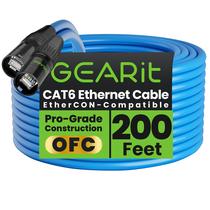 Cabo Ethernet GearIt Blindado CAT6 Ethercon 60m Azul
