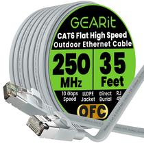 Cabo Ethernet GEARit Cat6 10 Gbps 10,5 m Flat para Externo