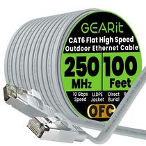 Cabo Ethernet GEARit Cat6 30m Plano Blindado para Externo