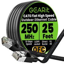 Cabo Ethernet GEARit Cat6 7,5m Plano Blindado para Externo Cabo Ethernet GEARit Cat6 7,5m Plano Blindado para Externo