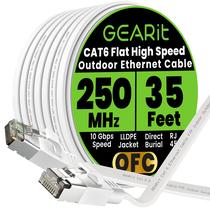 Cabo Ethernet GearIt Cat6 Flat Outdoor 10 Gbps 10,5 m Cabo Ethernet GearIt Cat6 Flat Outdoor 10 Gbps 10,5 m