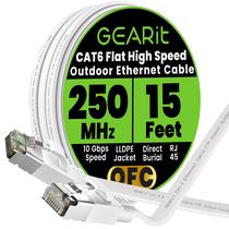 Cabo Ethernet GearIt Cat6 Flat Outdoor 4,5 m 10 Gbps Cabo Ethernet GearIt Cat6 Flat Outdoor 4,5 m 10 Gbps