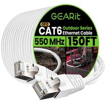Cabo Ethernet GearIt Cat6 Outdoor 150 pés 23AWG de cobre puro