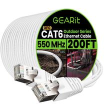 Cabo Ethernet GearIt Cat6 Outdoor 200 pés 23AWG de cobre puro