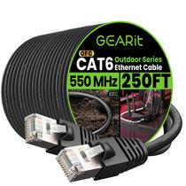 Cabo Ethernet GearIt Cat6 Outdoor 250 pés 23AWG de cobre puro