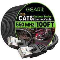 Cabo Ethernet GearIt Cat6 Outdoor 30m à prova d'água de 10 Gbps