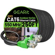 Cabo Ethernet GearIt RJ45 Cat-6 10Gbps - 76,2m - Preto