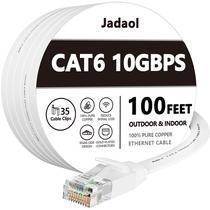 Cabo Ethernet Jadaol Cat 6 30m para exterior/interior branco